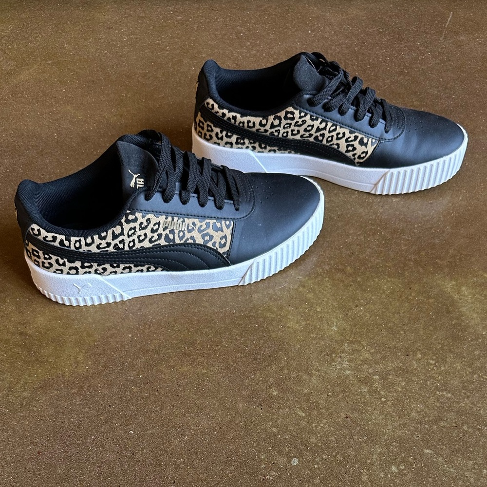 Puma Carina- Black and Leopard